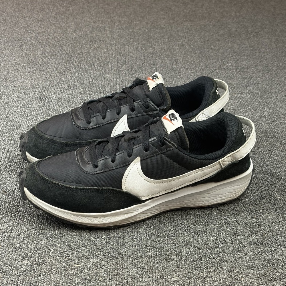 Nike Waffle Debut DH9522-001 Black White Sneakers Running Shoes Mens Size 10